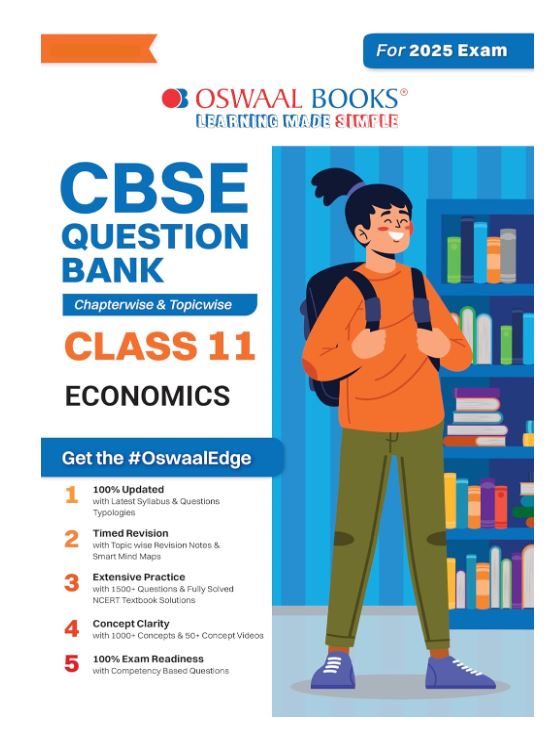 Oswaal CBSE Question Bank Class 11 Economics, Chapterwise and Topicwise Solved Papers For 2025